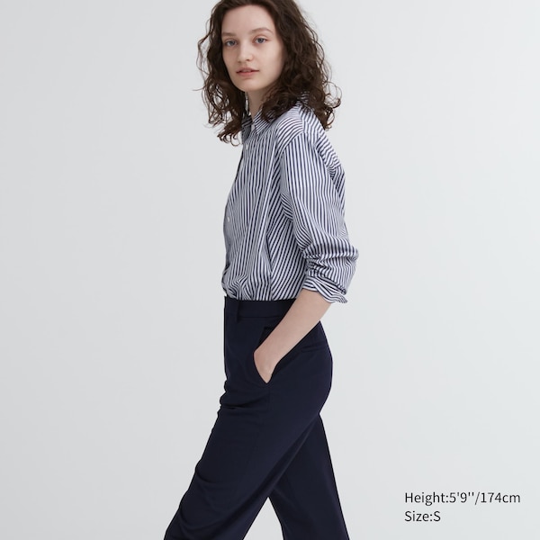 Uniqlo Smart Ankle Naisten Housut Laivastonsininen | 0216-EPAQL