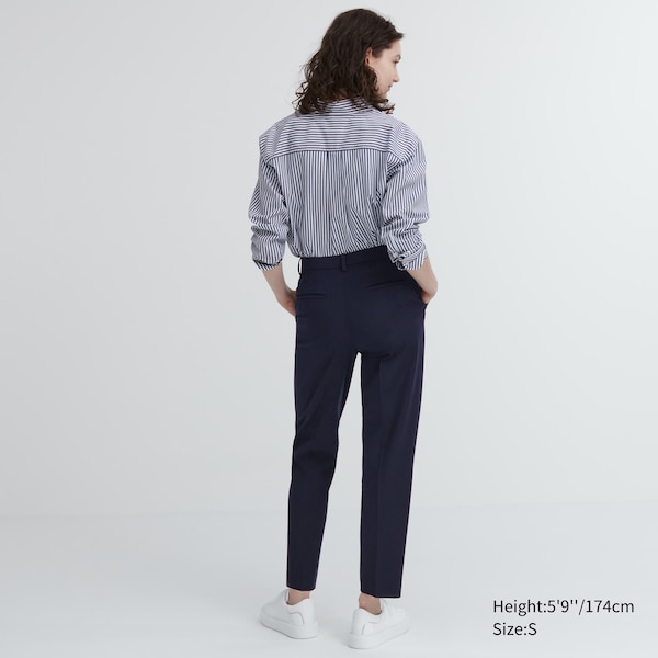 Uniqlo Smart Ankle Naisten Housut Laivastonsininen | 0216-EPAQL