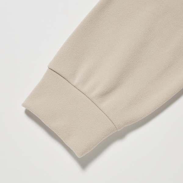 Uniqlo Smooth Fleece Mock Neck Long-Sleeve Miesten T Paidat Beige | 4569-BWTJR