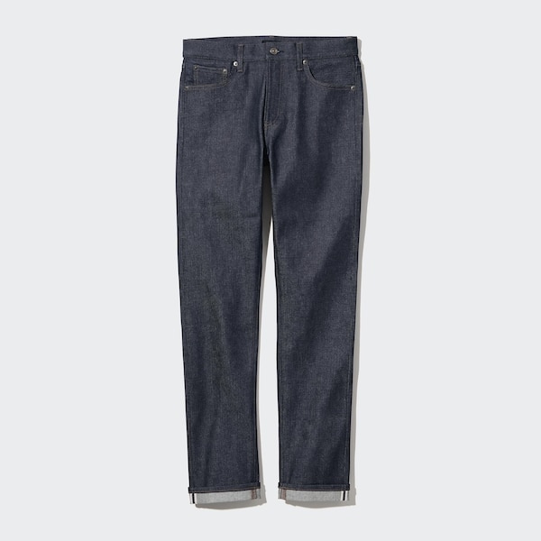 Uniqlo Stretch Selvedge Slim-Fit Miesten Farkut Laivastonsininen | 7841-BGFXZ