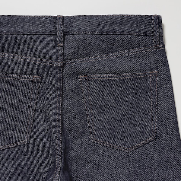 Uniqlo Stretch Selvedge Slim-Fit Miesten Farkut Laivastonsininen | 7841-BGFXZ