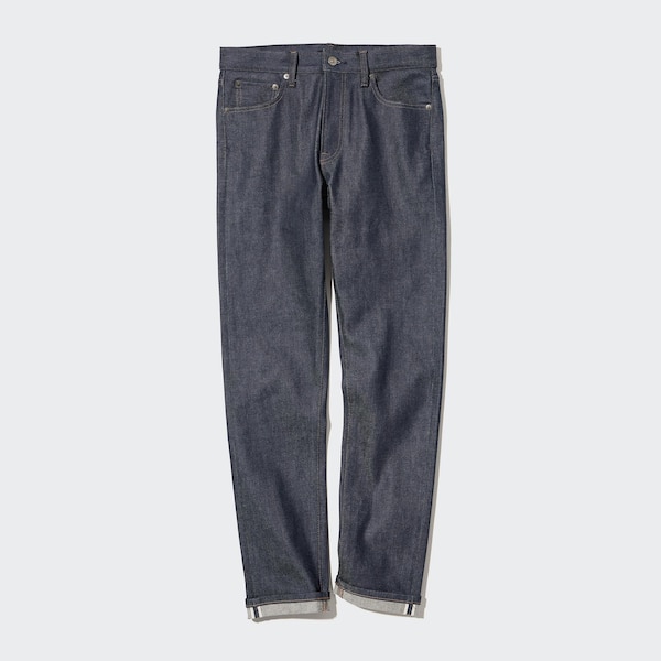 Uniqlo Stretch Selvedge Slim-Fit Miesten Farkut Tummanharmaat | 3641-MUVKC