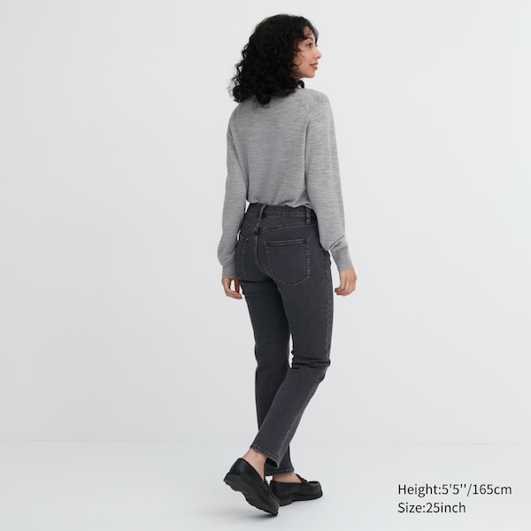 Uniqlo Stretch Slim Straight Naisten Farkut Harmaat | 5279-VYRZB