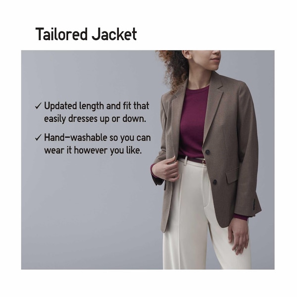 Uniqlo Tailored Naisten jackets Tummanharmaat | 1746-WCIQM