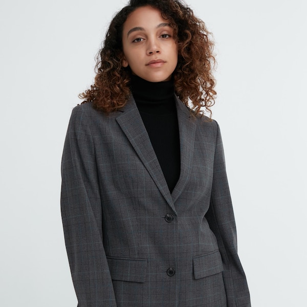 Uniqlo Tailored Naisten jackets Tummanharmaat | 1746-WCIQM