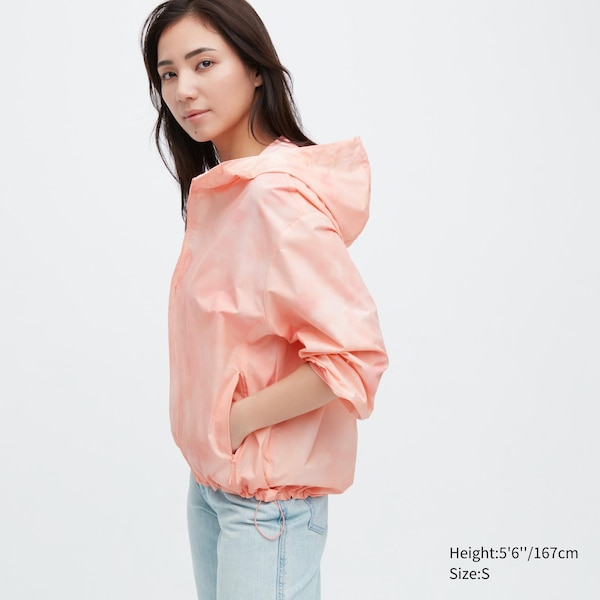 Uniqlo UV Protection Printed Pocketable Naisten Parka Pinkki | 3612-OJGUR