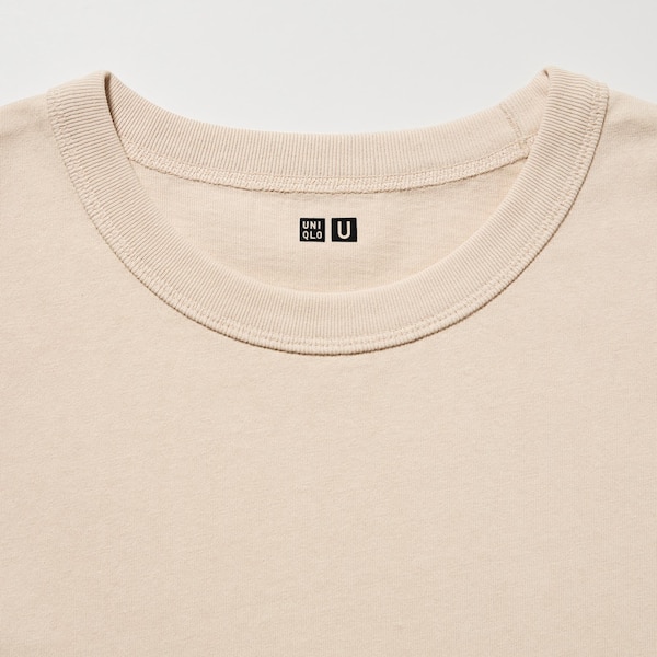 Uniqlo U Crew Neck Short-Sleeve Miesten T Paidat Keltainen | 2473-PCXHU