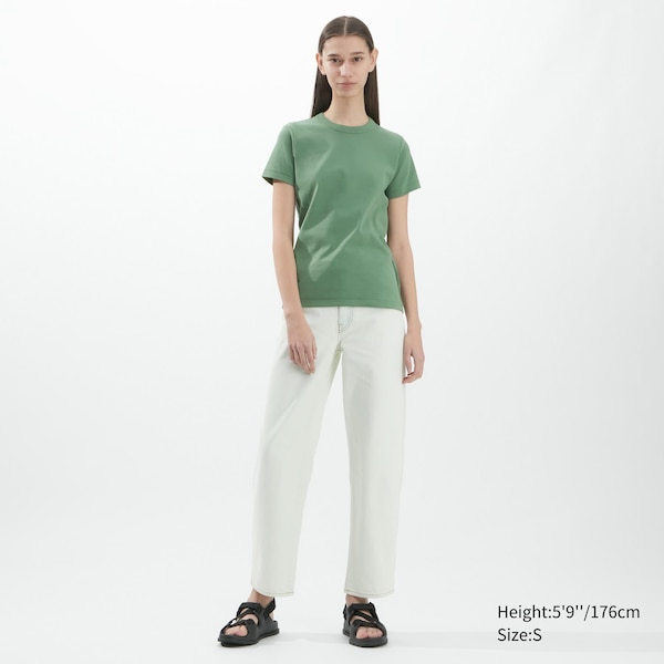 Uniqlo U Crew Neck Short-Sleeve Naisten T Paidat Vihreä | 6219-MSUWR