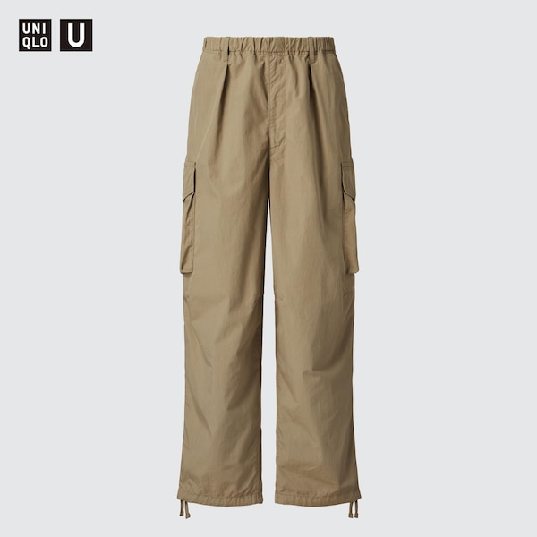 Uniqlo U Wide-Fit Parachute Cargo Naisten Housut Oliivinvihreä | 6743-VIWNQ