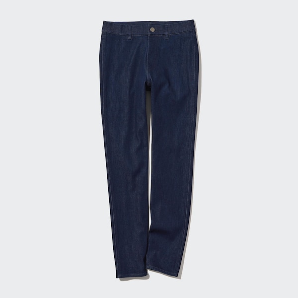 Uniqlo Ultra Stretch Denim Leggings Naisten Housut Laivastonsininen | 5972-SBZCJ