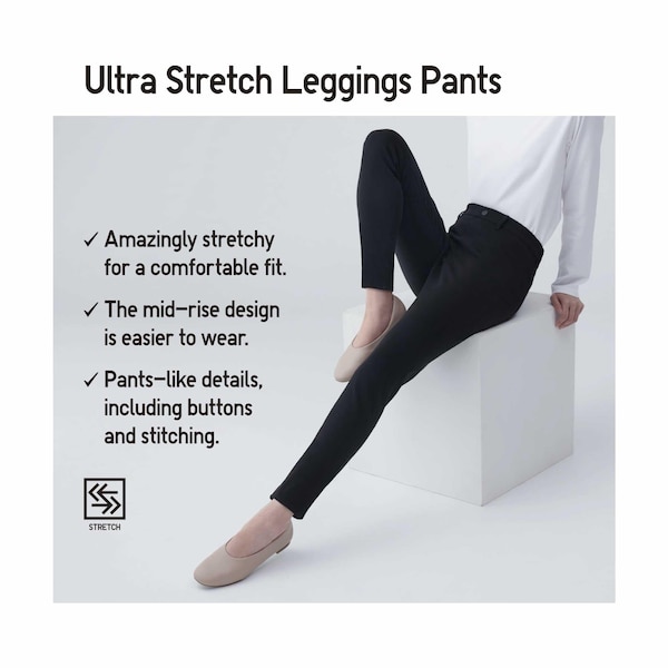 Uniqlo Ultra Stretch Denim Leggings Naisten Housut Laivastonsininen | 5972-SBZCJ