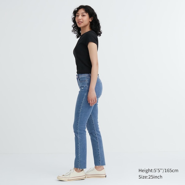 Uniqlo Ultra Stretch Distressed Naisten Farkut Sininen | 3671-HNIME