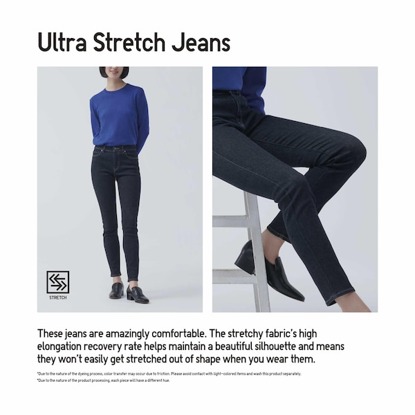 Uniqlo Ultra Stretch Naisten Farkut Laivastonsininen | 7306-XBJWM