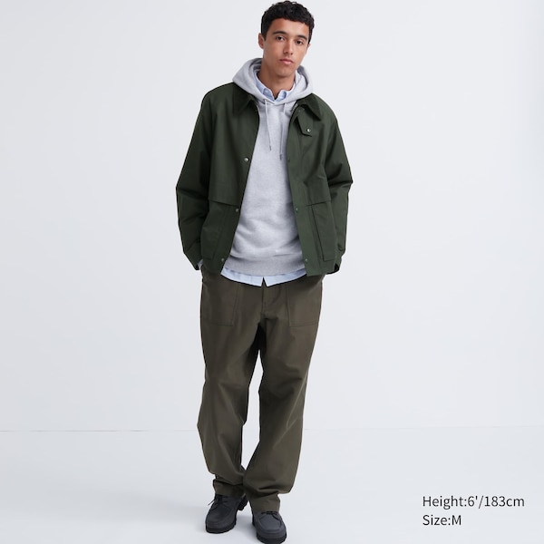 Uniqlo Utility Short Blouson Miesten jackets Vihreä | ZUTQVK-396