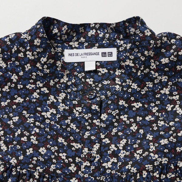 Uniqlo Volume Printed Long-Sleeve Naisten Paidat Sininen | 2850-VYCGJ