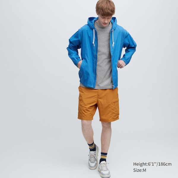 Uniqlo Washed Cotton Crew Neck Long-Sleeve Miesten jackets Sininen | 3564-AZQTV