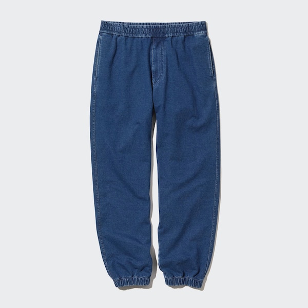 Uniqlo Washed Jersey Denim Miesten Juoksuvaatteet Sininen | 5214-TMCOX