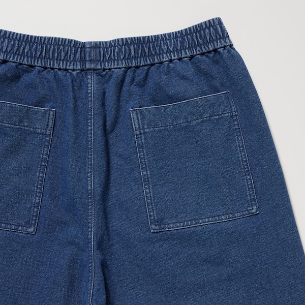 Uniqlo Washed Jersey Denim Miesten Juoksuvaatteet Sininen | 5214-TMCOX