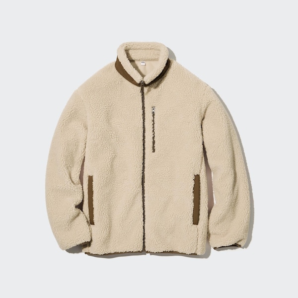 Uniqlo Windproof Outer Fleece Miesten jackets Beige | DGYORH-260