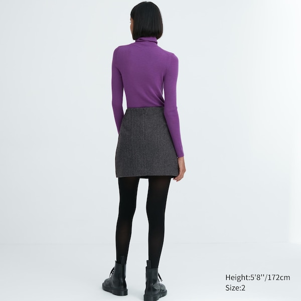 Uniqlo Wool Blend Mini Naisten Hameet Harmaat | 3678-KPFUI